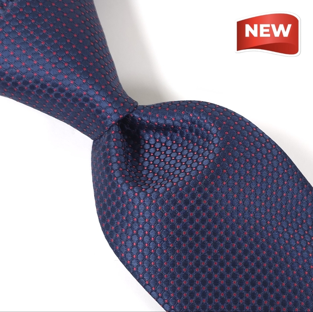 CLUB ROOM Men's Elegant Tie, Blue Grenadine Pattern. PRECIO REGULAR $55▪️NWT.